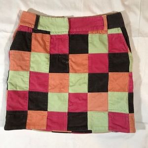 Vineyard Vines Patchwork Cape Cod Corduroy Skirt - Size 2
